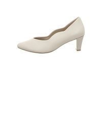 hellbeige Leder Pumps von Caprice