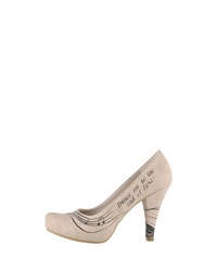 hellbeige Leder Pumps von DOGO