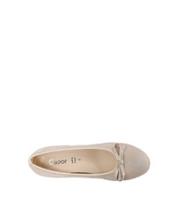 hellbeige Leder Pumps von Gabor