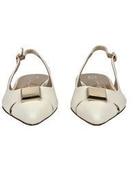 hellbeige Leder Pumps von Högl