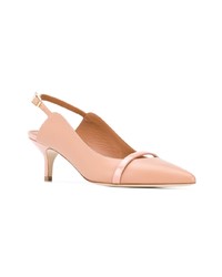 hellbeige Leder Pumps von Malone Souliers