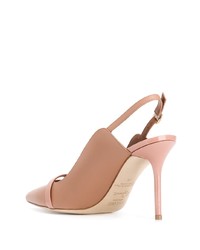 hellbeige Leder Pumps von Malone Souliers