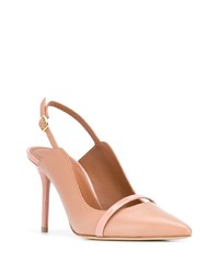 hellbeige Leder Pumps von Malone Souliers