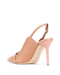 hellbeige Leder Pumps von Malone Souliers