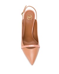 hellbeige Leder Pumps von Malone Souliers