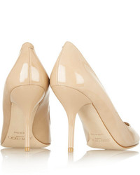 hellbeige Leder Pumps von Jimmy Choo