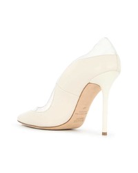 hellbeige Leder Pumps von Malone Souliers