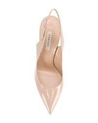 hellbeige Leder Pumps von Casadei