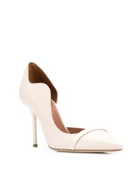 hellbeige Leder Pumps von Malone Souliers