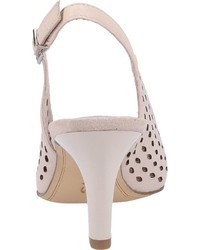 hellbeige Leder Pumps von Tamaris