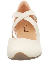 hellbeige Leder Pumps von Think!