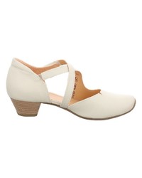 hellbeige Leder Pumps von Think!