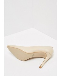 hellbeige Leder Pumps von Usha