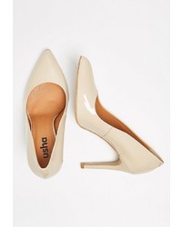 hellbeige Leder Pumps von Usha