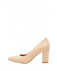 hellbeige Leder Pumps von Usha