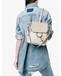 hellbeige Leder Rucksack von Chloé