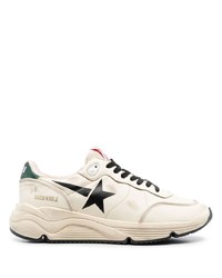 hellbeige Leder Sportschuhe von Golden Goose