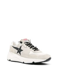 hellbeige Leder Sportschuhe von Golden Goose