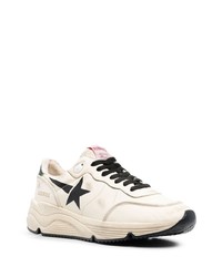 hellbeige Leder Sportschuhe von Golden Goose