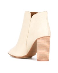 hellbeige Leder Stiefeletten von See by Chloe