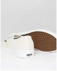 hellbeige Leder Turnschuhe von Vans