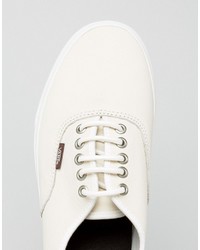 hellbeige Leder Turnschuhe von Vans