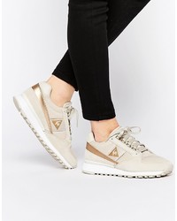 hellbeige Leder Turnschuhe von Le Coq Sportif