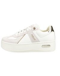 hellbeige Leder Turnschuhe von Replay