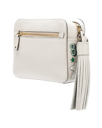 hellbeige Leder Umhängetasche von Anya Hindmarch