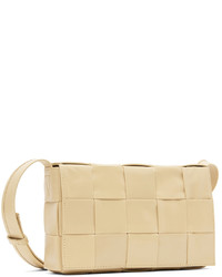 hellbeige Leder Umhängetasche von Bottega Veneta