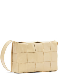 hellbeige Leder Umhängetasche von Bottega Veneta