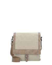 hellbeige Leder Umhängetasche von camel active