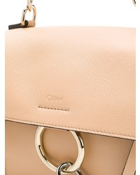 hellbeige Leder Umhängetasche von Chloé