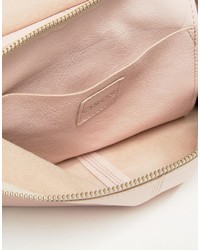 hellbeige Leder Umhängetasche von Asos