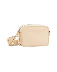 hellbeige Leder Umhängetasche von Fendi