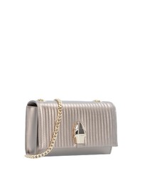 hellbeige Leder Umhängetasche von Roberto Cavalli Class