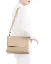 hellbeige Leder Umhängetasche von VALENTINO BAGS