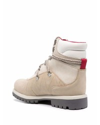 hellbeige Lederarbeitsstiefel von Timberland