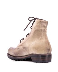 hellbeige Lederfreizeitstiefel von Ajmone