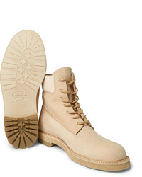 hellbeige Lederfreizeitstiefel von Hender Scheme