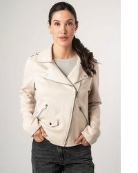 hellbeige Lederjacke von Mauritius