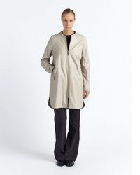 hellbeige Ledermantel von Maze