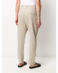 hellbeige Leinen Chinohose von Poème Bohémien