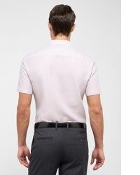 hellbeige Leinen Kurzarmhemd von Eterna