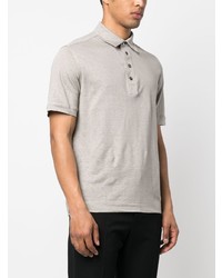 hellbeige Leinen Polohemd von Zegna