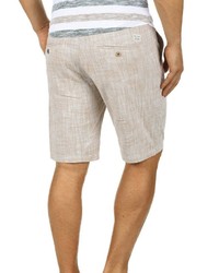 hellbeige Leinen Shorts von BLEND