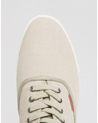 hellbeige Leinenschuhe von Jack and Jones