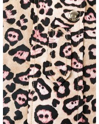 hellbeige Mantel mit Leopardenmuster von Givenchy