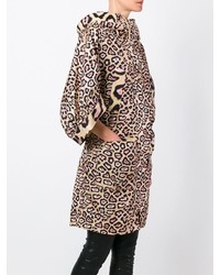 hellbeige Mantel mit Leopardenmuster von Givenchy