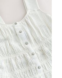 hellbeige Midikleid mit Reliefmuster von NEXT
